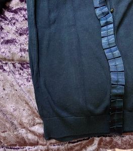 UCB Dark Blue Light Sweater With Stone Buttons