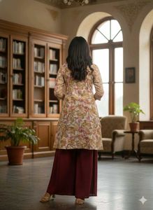 Floral Print Kurta Set