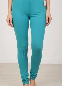 Sea Green Leggings - Premium Cotton