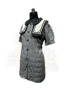 Cute Plaid Sailor Dress