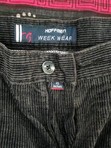 Stylish black Hoffmen cord jeans for daily wear in almost good condition! Thin and lightweight!