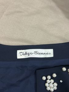 Crop open blazer with pearls