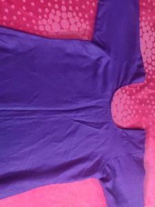 Plane Purple Silk Kurta