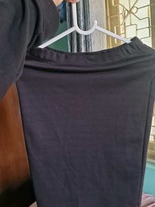 Classic Grayish Black Pencil Skirt