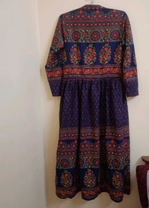 Floral Print Ethnic Gown