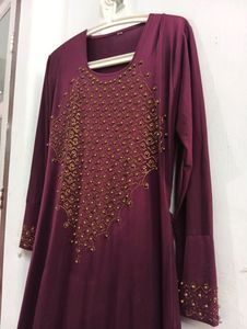 Fancy Women Muslim Wear Strechable Abaya