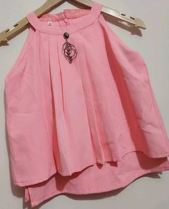 Pink 2Pcs Set For 10- 12 Year Girl, Bust- 28 to 30