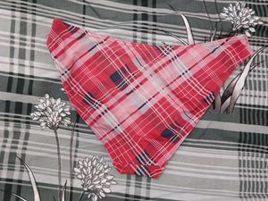 Red Plaid Bikini Bottom ladies  hot