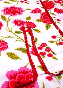 Floral Print Kurta Set With Saree