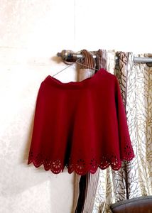 Maroon Stylish Skirt