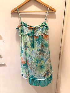 Beautiful Floral Ruffle Dress