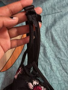 Floral Applique Bra