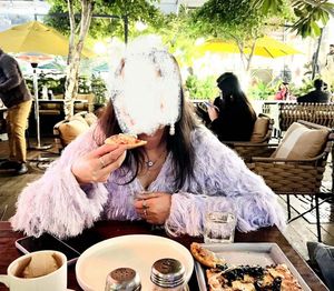 S/M Fuzzy Knit Cropped Sweater