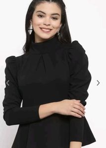 Kasually Black Fancy Top