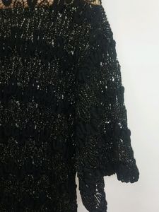 Golden Thread Net Mash Top