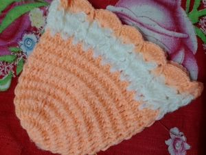 0 To 3 Months Baby Girl Cap And Hair Band