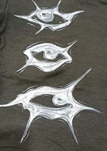 H&amp;M limited Edition Designed Cropped Tshirt