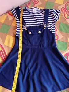 Cute Striped Jumper Dress