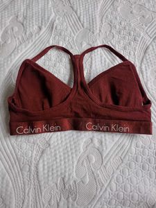 Calvin Klein Maroon Bra