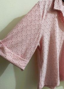 Pink Polka Dot Top