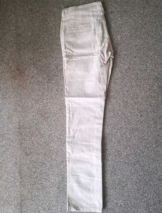 Beige Casual Pants