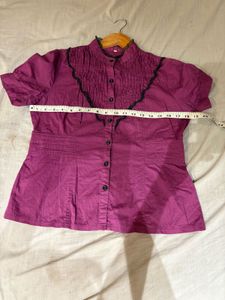 Vintage Lace Trim Strachable Top