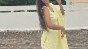 Beautiful Yellow Suit.