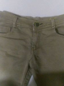 Khaki Denim Jeans