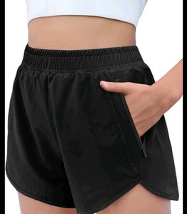 Black Running Shorts