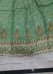 Green Floral Print Dress