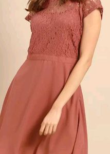Coral Lace Dress
