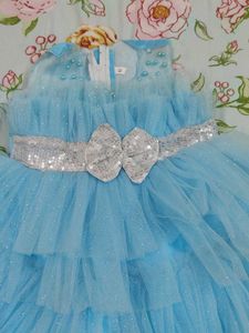 Cute Blue Party Dress