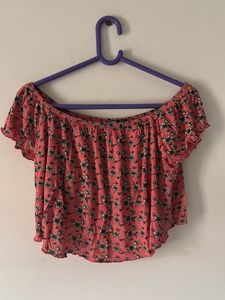 Crop Top In Pink Colour