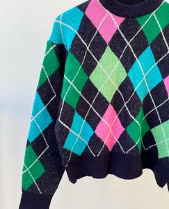 Checkered Print Pullover