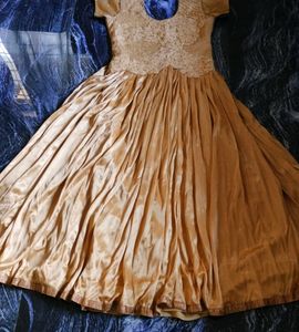 Beautiful Tan Colour Wedding Gown
