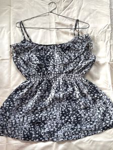 Floral Print Ruffle Top