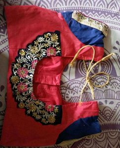 🎀Teal &amp; Pink Embroidered Saree🎀