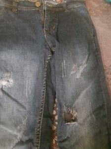 Distressed Denim Jeans