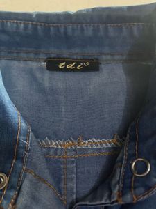 Denim Button-Down Shirt