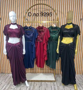 black indo western dress