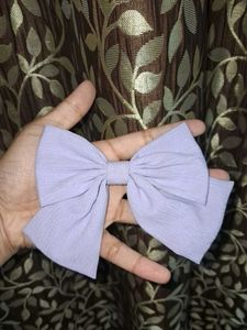 Cute Lilac Bow Hair Clip