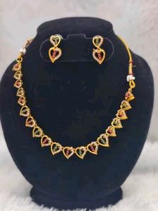 Heart Design Necklace Set