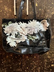 ted baker black floral tote