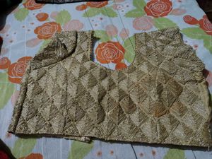 golden Embroidered Blouse