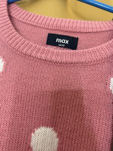 Combo Pink Polka Dot Sweater + pant