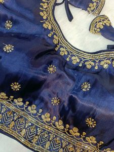 Elegant Navy Blue Blouse