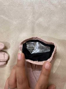 Marks&amp;spencer Pink Leather Gloves