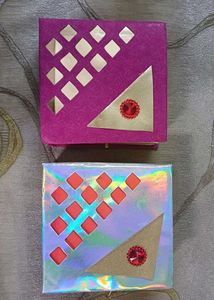 Set Of Two Beautiful Box Square Shaped