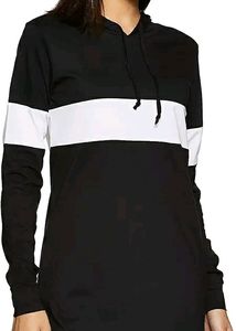 Black And White Hoodie Dress Size S