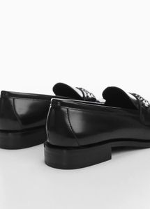 Mango Leather Horsebit Loafers